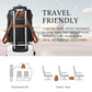 Vegan Leather Laptop Backpack for Women 15.6 inch Work Backpack Fashion Travel Backpack Purse for Business College