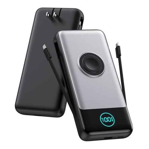 Portable Charger for iPhone with Built