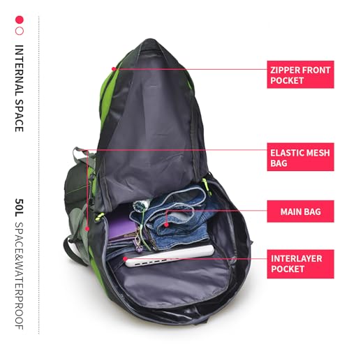 50L Hiking Backpack