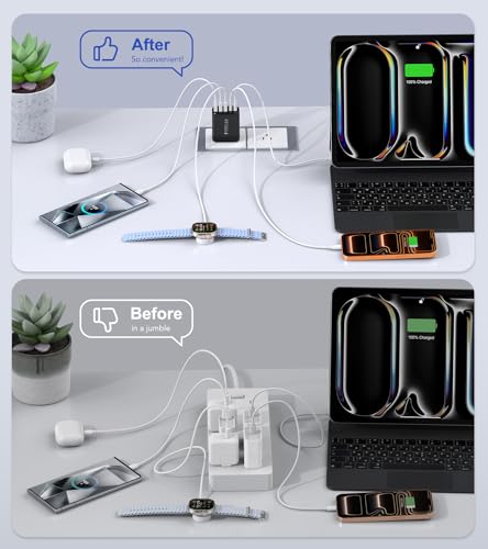2 Pack] 50W USB C Wall Charger Block (2 Count)