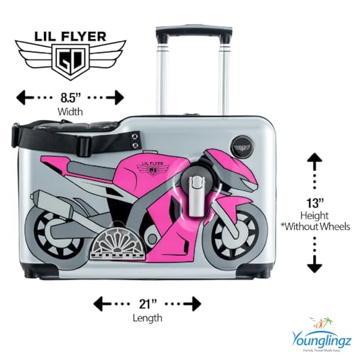 LIL FLYER GO Version 2 Ride On Suitcase for Kids
