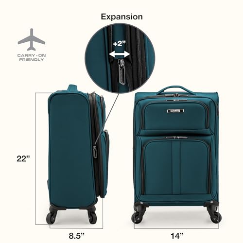 Anzio Softside Expandable Luggage with Spinner Wheels