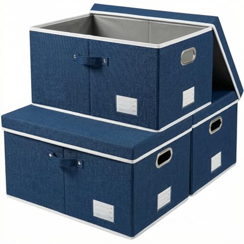 Storage Bins with Lids [3 (3 Count)
