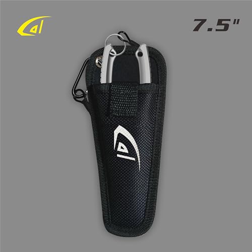 danco 7.5 Inch Aluminum Fishing Side Cutters with Sheath and Safety Lock