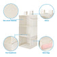 3 Shelf Hanging Closet Organizer with 2 Velcro