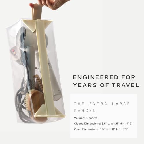 Parcel Clear Travel Kit with Zipperless Magnetic Closure