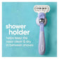 Deluxe Smooth Swirl Women's Razor Handle + 2 Blade Refills