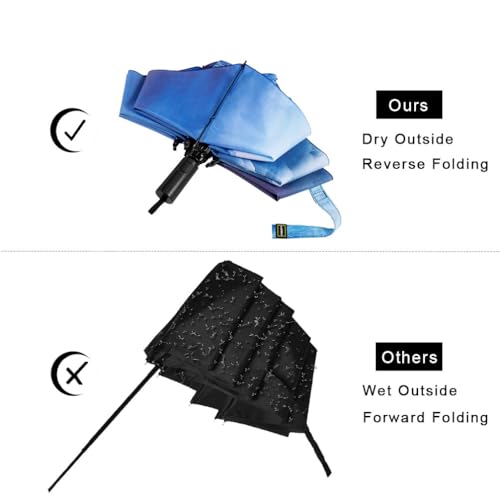 Umbrella Compact Inverted Folding Umbrellas Auto Open Close