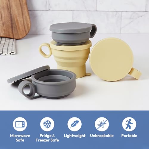 6 oz 2 pack Mini Silicone Collapsible Travel Cup (2 Count)