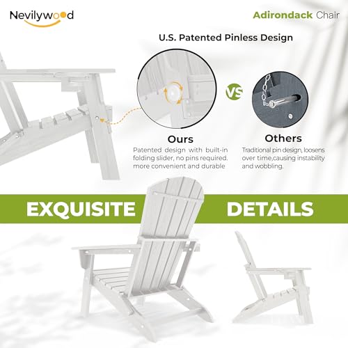 Folding Adirondack Chairs Set of 2