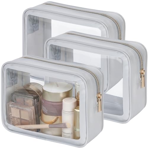 Clear Makeup Bag for Travel (3 Count)
