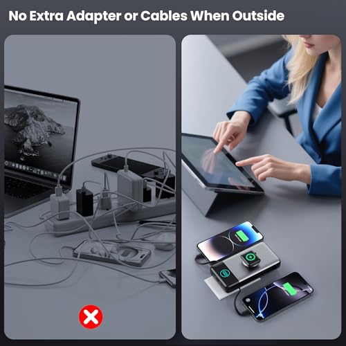 Portable Charger for iPhone with Built