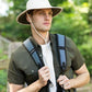 Cimarron Safari Sun Hat with Wide Brim for Outdoor Fishing Hiking Beige