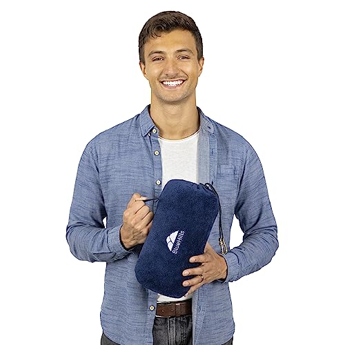 Premium Soft Rolled Travel Blanket Pillow Airplane