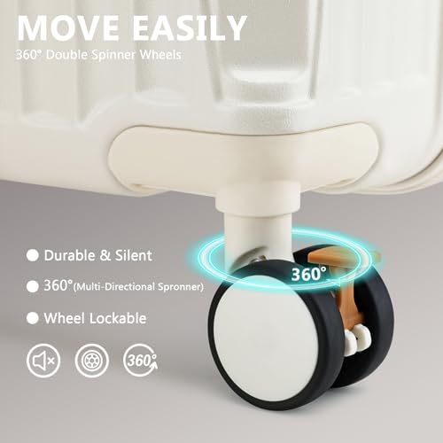 3 Piece Set Hardside Expandable Luggage with USB Charging Port and Cup Holder (3 Count)