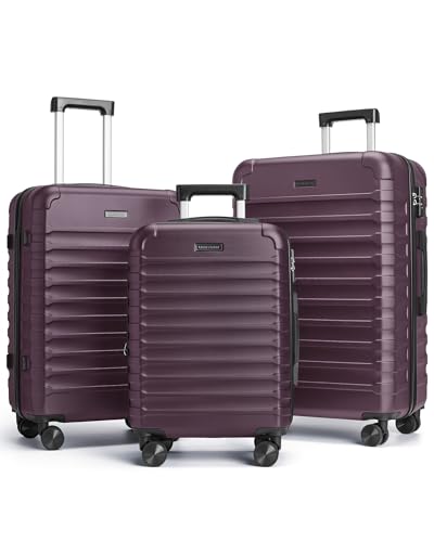 Luggage Sets 3 Pcs Suitcase with Wheels (3 Count)