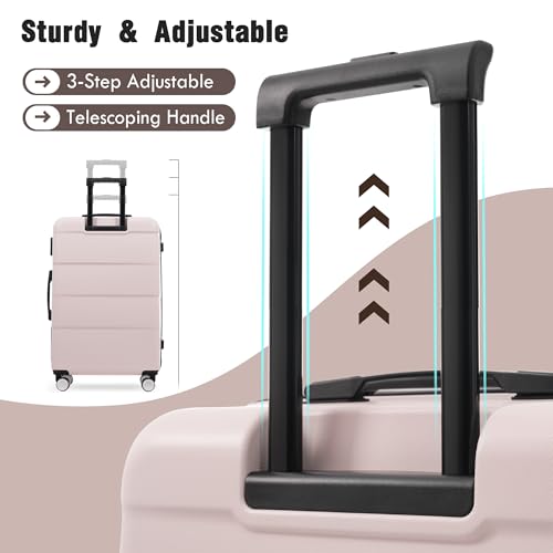 Luggage Sets of 3 Piece Carry on Suitcase Airline Approved (3 Count)