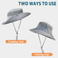 Sun Hats for Men Women Wide Brim Bucket Hat Darkgray