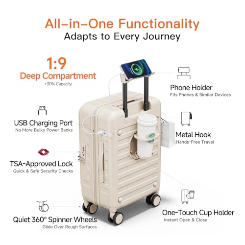 Expandable Lightweight PC Hard Shell Suitcase