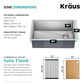 Stainless Steel 30 in Undermount Kitchen Sink KWU110