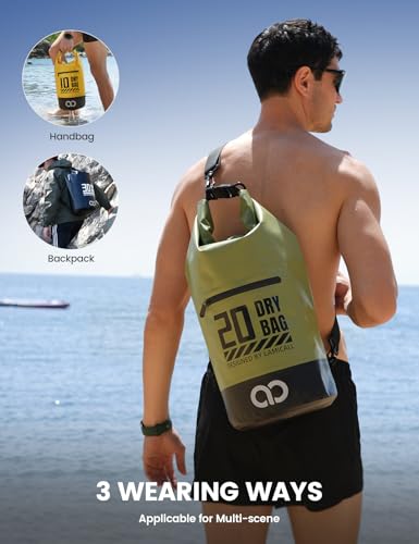 Dry Bag Waterproof Backpack with Phone Pouch 5L