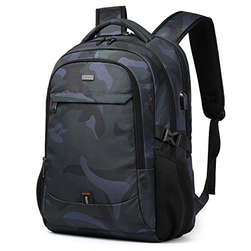 17 Inch Travel Laptop Backpack Water Resistant Hiking Backpack for Men Laptop Bag with USB Charging Port