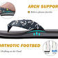 Flip Flops for Women Arch Support Summer Beach Sandals Grey Size 8