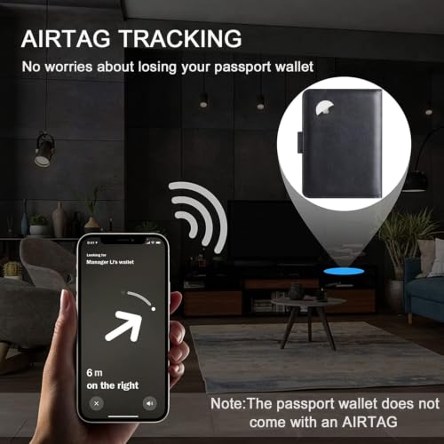 Airtag Passport Holder for Travel