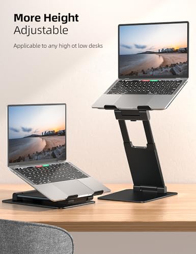 Pull Out Height Adjustable Laptop Stand for Desk