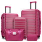 5 Piece Hardside Expandable Luggage Sets with Wheels Lock (5 Count)