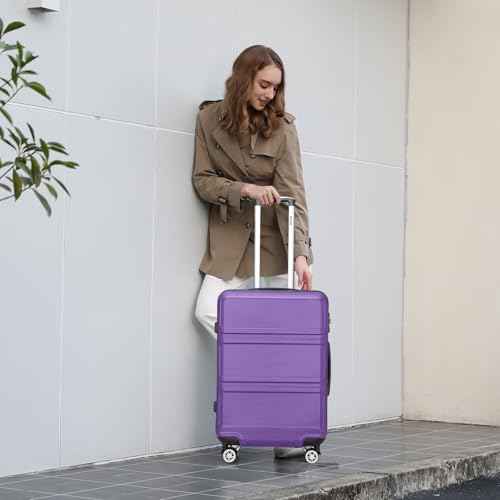 24 Inch Luggage Suitcase with Spinner Wheels TSA Lock