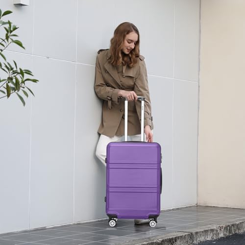 Suitcase Set 3 Piece Luggage Set Expandable with Spinner Wheels