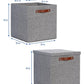 Fabric Storage Bins with Lids 13 Inch Storage Cubes with Lid (2 Count)