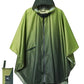 Adults Rain Poncho Waterproof Raincoat Women Gradient Hood with Pocket