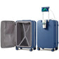 Large Checked Luggage with Cup Phone Holder and Charger Hard Shell Suitcases with Spinner Wheels