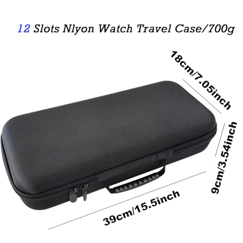 12 Slots Hard Watch Travel Case