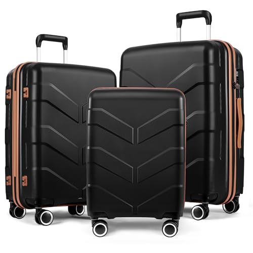 Luggage Sets 3 Piece with Spinner Wheel (3 Count)