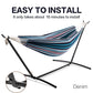 Double Hammock with Stand for Outside