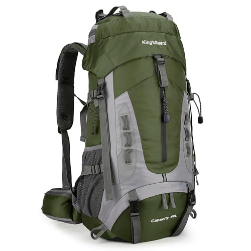 60L Hiking Backpack for Men and Women Lightweight Camping Hiking Backpack with Rain Cover Large Waterproof Travel Backpack Backpacking Pack