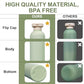 10oz 4Pcs Green Plastic Refillable Travel Shampoo and Conditioner Bottles Plastic Refillable Travel Shampoo Bottles with Flip Cap Shampoo and Conditioner Dispenser (4 Count)