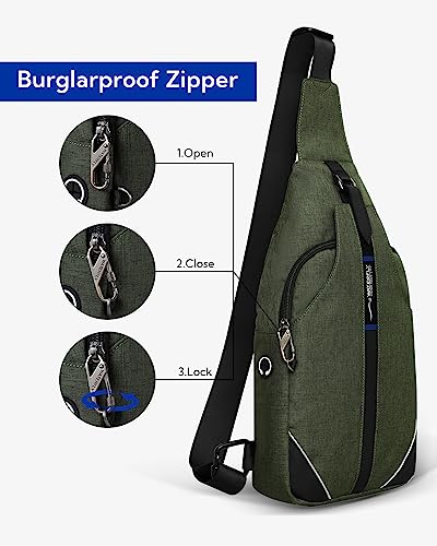 Medium Crossbody Sling Backpack Anti Theft Backpack for Traveling Chest Shoulder Bag