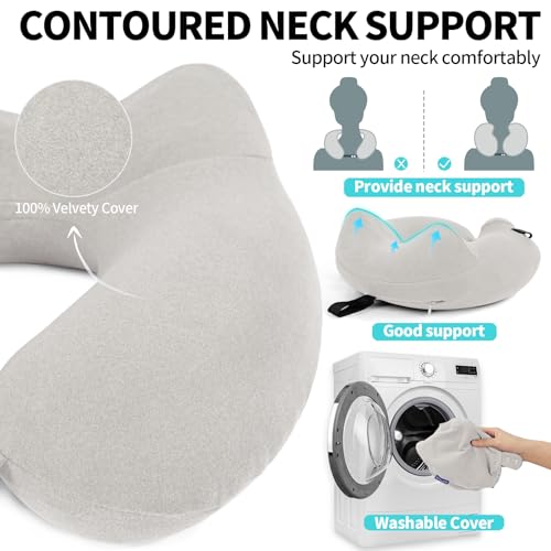 2 Pack Inflatable Travel Neck Pillows for Airplanes