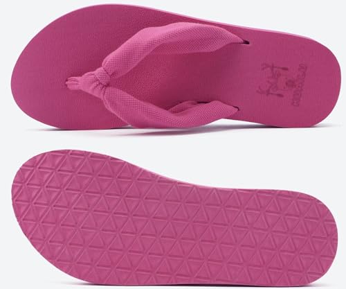 Flip Flops for Women Arch Support Summer Beach Sandals Rose Size 8.5