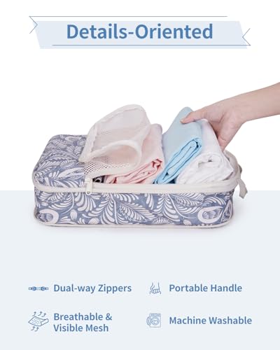 6 Set Compression Packing Cubes for Travel Women Men