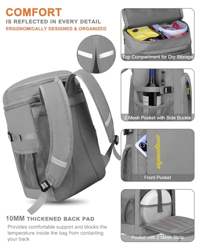 Cooler Backpack Insulated Leak Proof for Women Men Soft Cooler Bag (36 Count)