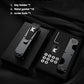 Key Organizer Key Holder Compact Key Case Minimalist Metal Key Chain Key Holder for Keychain Secures 8