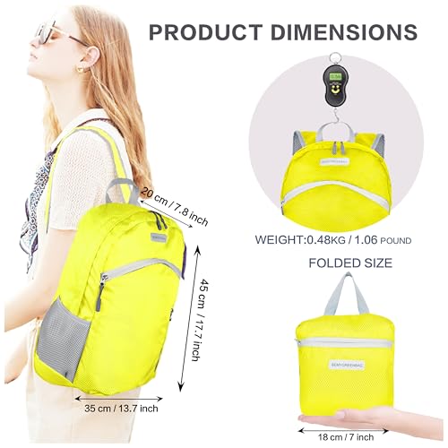35L Foldable Waterproof Backpack For Outdoor Sports With Inside Wet Clothes Compartment Packable For Multiple Uses Ultra Lightweight Ideal For Hiking Men And Women Travel