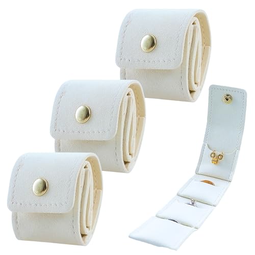 3 PCS Mini Travel Jewelry Organizer Bag (3 Count)
