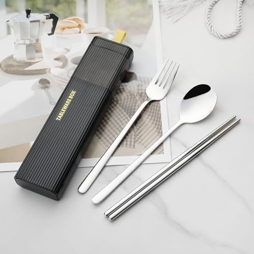 Travel Utensils with Case (4 Count)