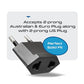 USA Canada to European Plug Adapter (6 Plug adapter)
